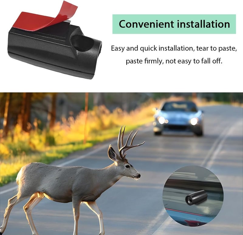 BWBWND 2 PCS Deer Whistles for Car, Save Deer Warning Whistle with Waterproof Adhesive Tape, Ultrasonic Animal Alert Horn Suitable for Sedans Trucks Motorcycles, Car Accessories - Image 4